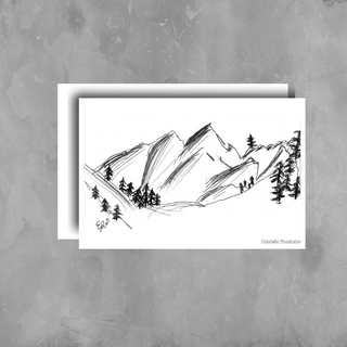 14ers Mountains Colorado Postcard - Roots & Wings Candles 