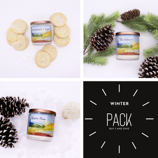 Winter Candle 3 Pack: Scented Soy Candles - Roots & Wings Candles 