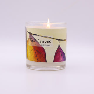 Fall Leaves Soy Candle: Fall Candle Collection - Roots & Wings Candles 