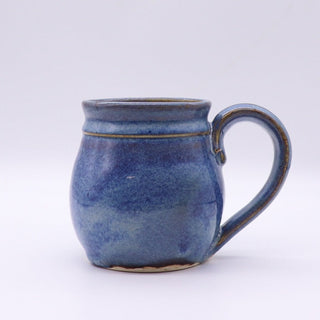 blue stoneware mug 