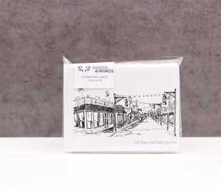 Old Town Scottsdale Arizona Greeting Card Set - Roots & Wings Candles 
