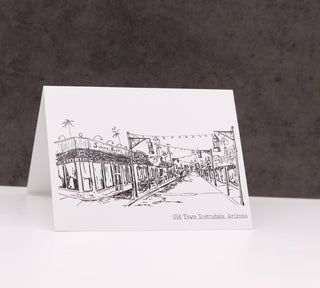 Old Town Scottsdale Arizona Greeting Card Set - Roots & Wings Candles 