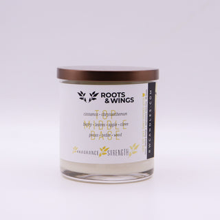 Fall Leaves Soy Candle: Fall Candle Collection - Roots & Wings Candles 