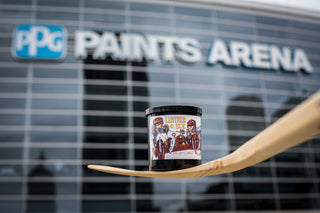 ppg paints arena leather and ice hockey candle