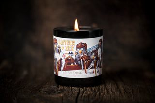 leather and ice soy candle 