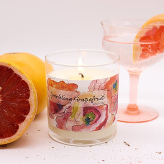 sparkling grapefruit soy candle 
