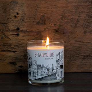 Shadyside Soy Candle: Pittsburgh Collection - Roots & Wings Candles 
