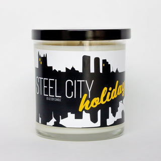 Steel City Holiday Candle: Holiday Candle Collection - Roots & Wings Candles 
