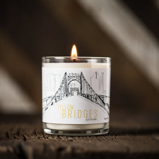 Yellow Bridges Soy Candle: Pittsburgh Collection - Roots & Wings Candles 